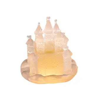 

3D Castle Silicone Mold Fondant Sugarcraft Cake Mould Epoxy Resin Jewelry Tools X7YC