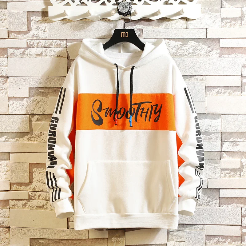 

CYXZFTROFL Hoodie Men Fashion New Latest Printed Cotton Sweatshirt Streetwear Hip Hop Long Sleeve Ctudent Male Pullover Hoodies