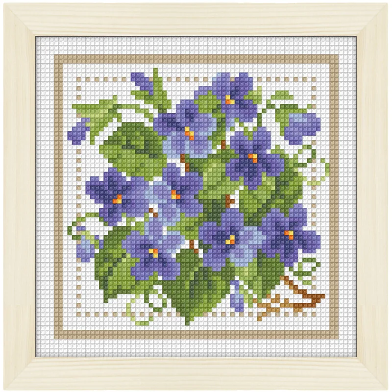 

Small Diamond Painting Flower Square Diamond Can Be Framed with A Small Diamond Painting Full Diamond Diamond Stickers