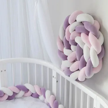 

Plush Long Knot Throw Cushion Kids Room Decorative Pillow Bed Bumper Stuffed Toy Sofa Cushions Baby Pacify Toy