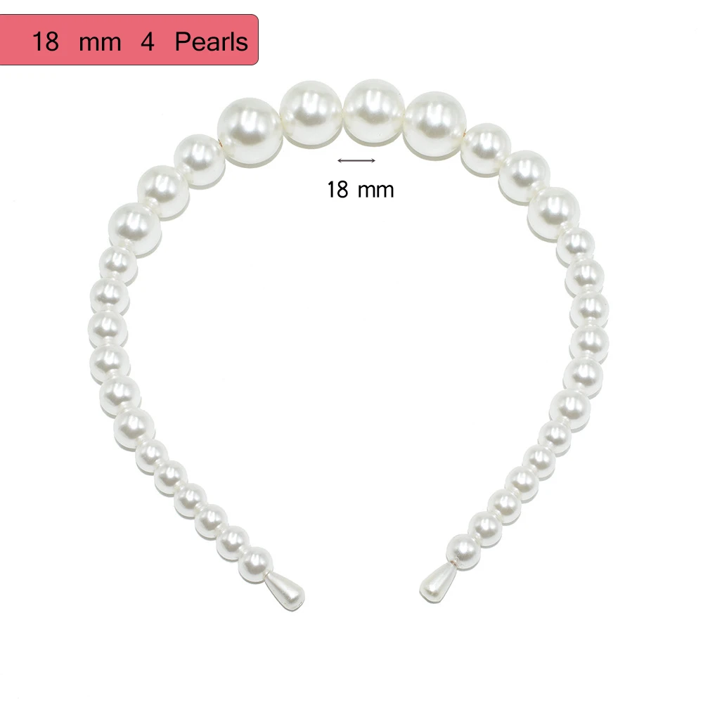 Luxury Big Pearl Hair hoop for Women Women's Hair Elegant Headband Accesorios mujer Fashion Bezel Turban Girls Hair Headwear - Цвет: 7