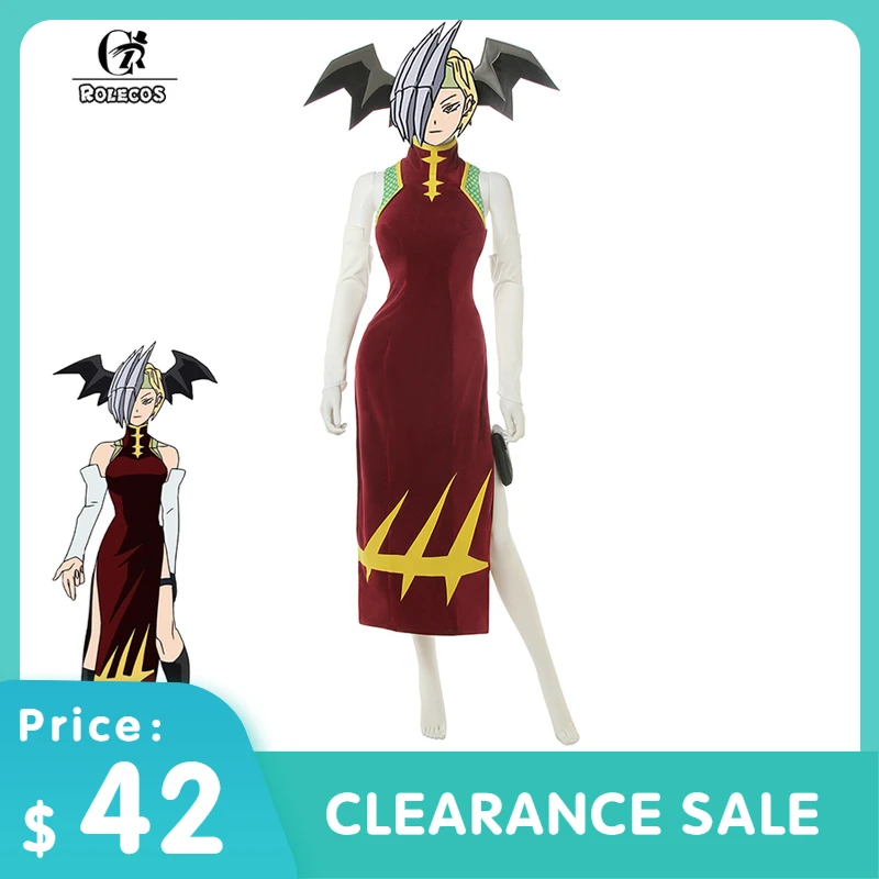 

ROLECOS Anime My Hero Academia Dress Cosplay Costume Ryuko Tatsuma No.10 Costume for Women Cosplay Sexy Costume Full Set
