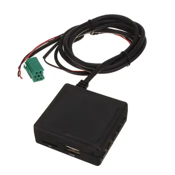 

6Pin 3.5 MM AUX TF USB Microphone Media bluetooth AUX Adapter Cable Stereo For Renault 2005-2011