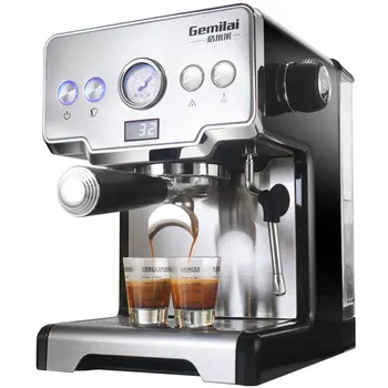 

Commercial Coffee Maker 15Bars Espresso Coffee Machine with Milk Bubble Semi-automatic Italian Coffee Machine