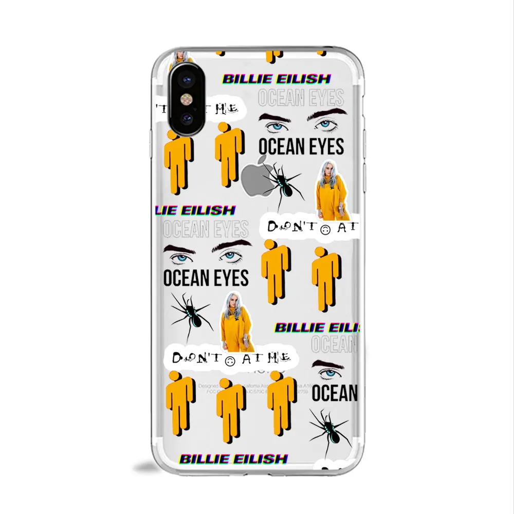 Billie Eilish наклейки не улыбаются на меня мультфильм телефон чехол для huawei P30 P20 P10 lite mate20 P20 pro honor 10 ТПУ силиконовый чехол - Цвет: TPU  A1051