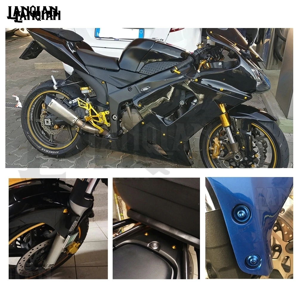 Для Suzuki Универсальный мотоцикл болты обтекаемой формы комплект винты аксессуары GS550M Катана GSX1100F Катана GSX250 GSX550 GSX600 GSXR1000