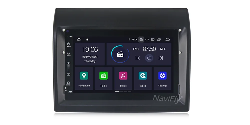 Best NaviFly IPS DSP Android 9.0 Car Multimedia GPS Navigation for Fiat Ducato 2008-2015 Citroen Jumper Peugeot Boxer Car Autoradio 12