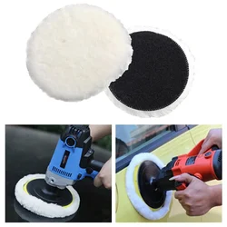 Disque de polissage de voiture souple 3/4/5/6/7 pouces, en laine imitée, pour carrosserie de voiture, tampon de polissage, outils d'entretien automobile, nouveau 