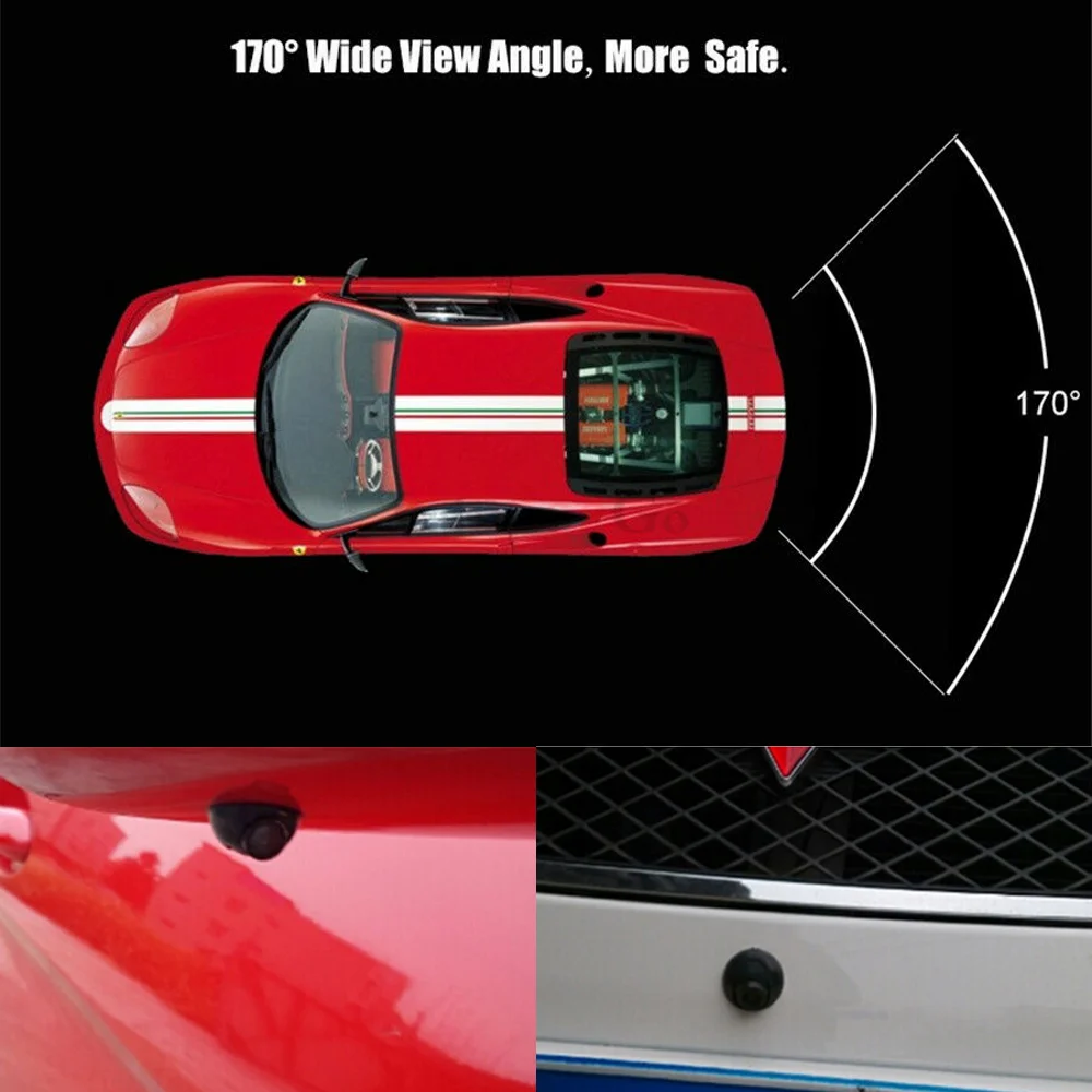 Waterproof 360 Degree Rotatable HD Waterproof Car Reverse Parking Reversing Camera Rear View Cam Backup Night Vision (8)