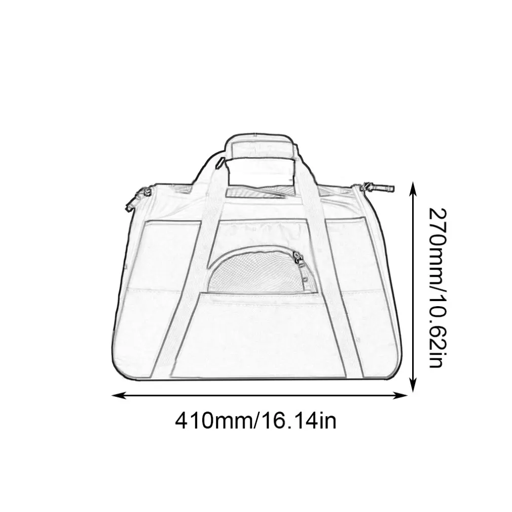 Изысканная Дорожная сумка Портативная удобная легкая в очистке, безопасный прочный мешок для домашних животных сумка для переноски дышащая клетка для собак