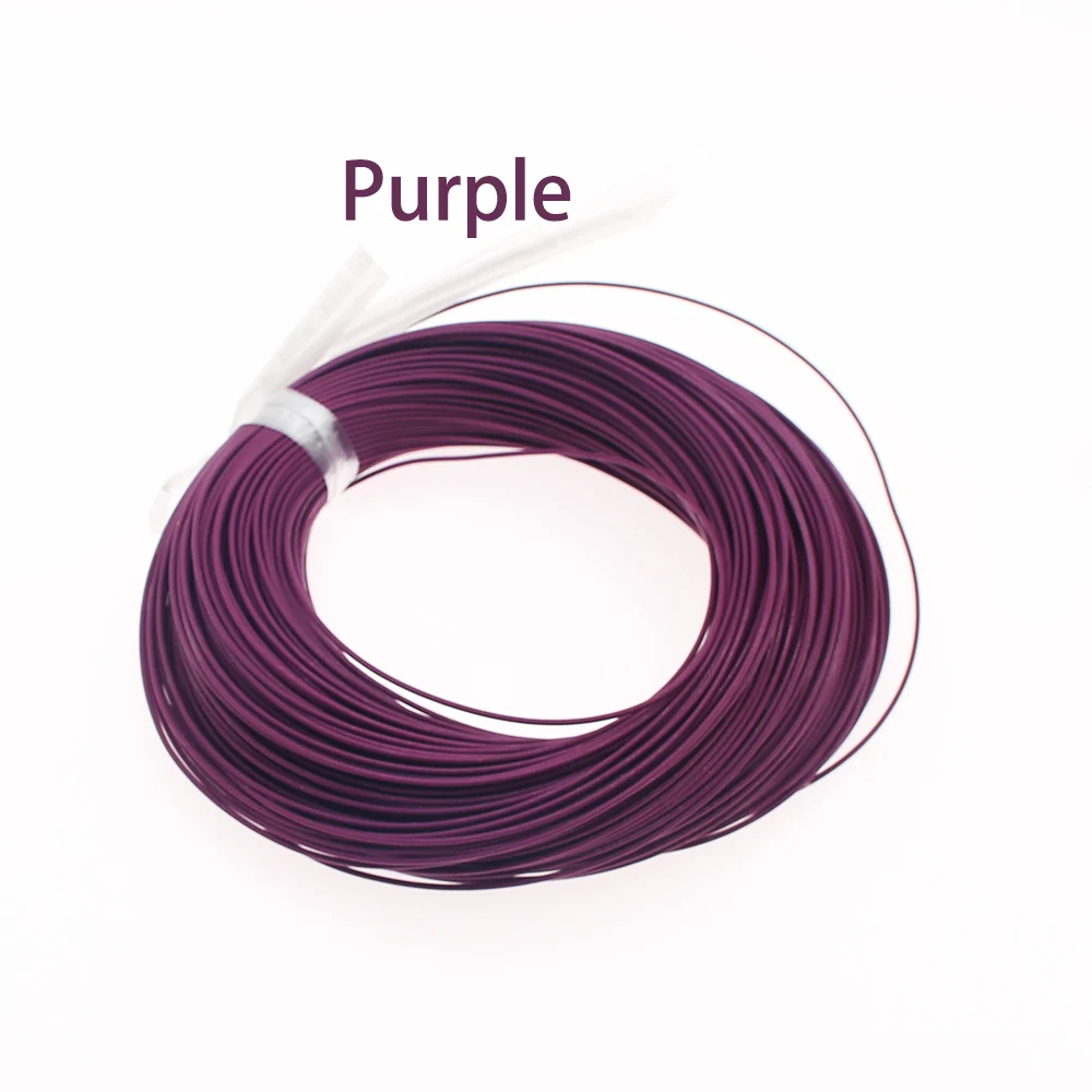 Purple 14/16/18/19-26 AWG посеребренный кабель FEP кабель наушников DIY провод аудио кабель High end Температура провода 10/20/95 м - Цвет: Purple