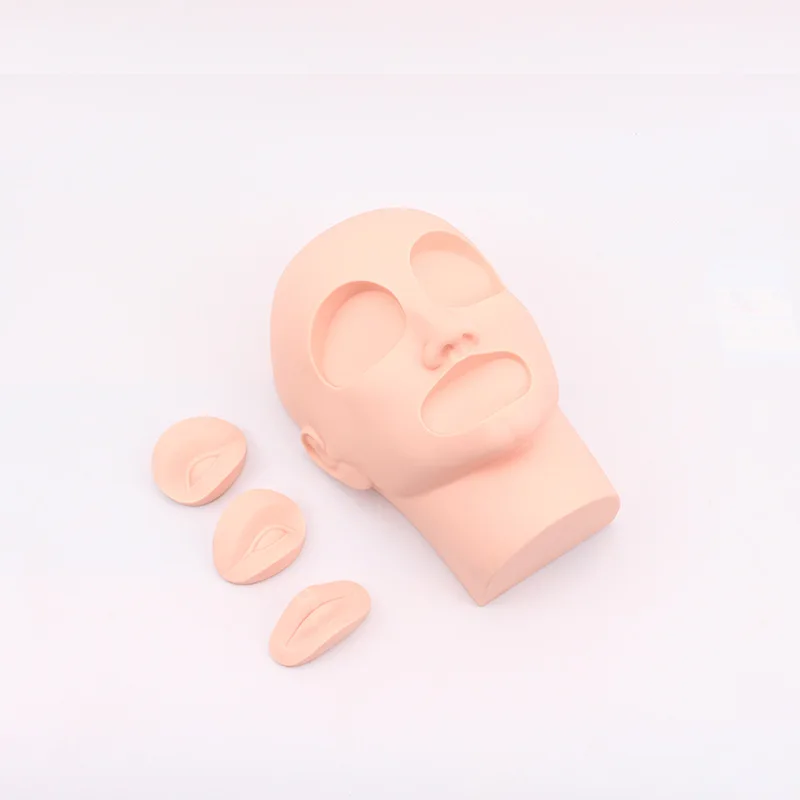 Munsu голова-манекен для практики 3D deconcrutable голова силикагель вышивает зерна губ волос тренировки головы напрямую от производителя Sel