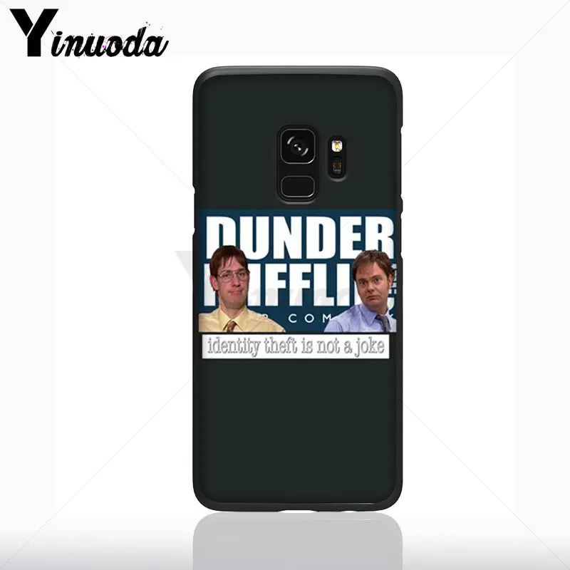 Kantor Pola TPU Lembut Aksesoris Case untuk Samsung Galaxy S10plus S9 S8plus S10E A70 A50 A10 Kasus Ponsel