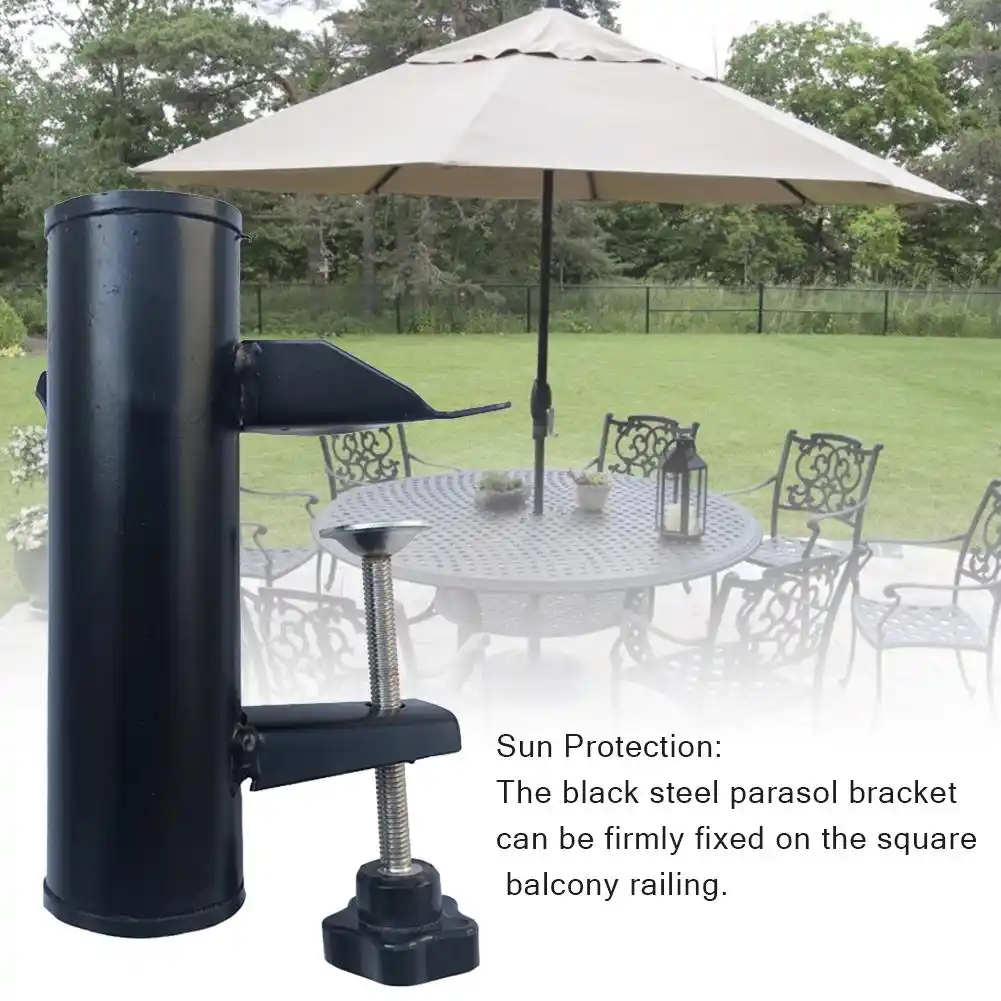 Portable Stable Parasol Bracket Holder Umbrella Stand Waterproof Fixed Clip For Outdoor Patio Garden Courtyard Balcony Beach Umbrella Stands Aliexpress