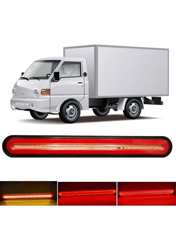 1Pcs Super bright 24V Truck Trailer LED Taillight Neon Lamp RV Stop Flowing Turn Signal Brake Rear Tail Li | Автомобили и