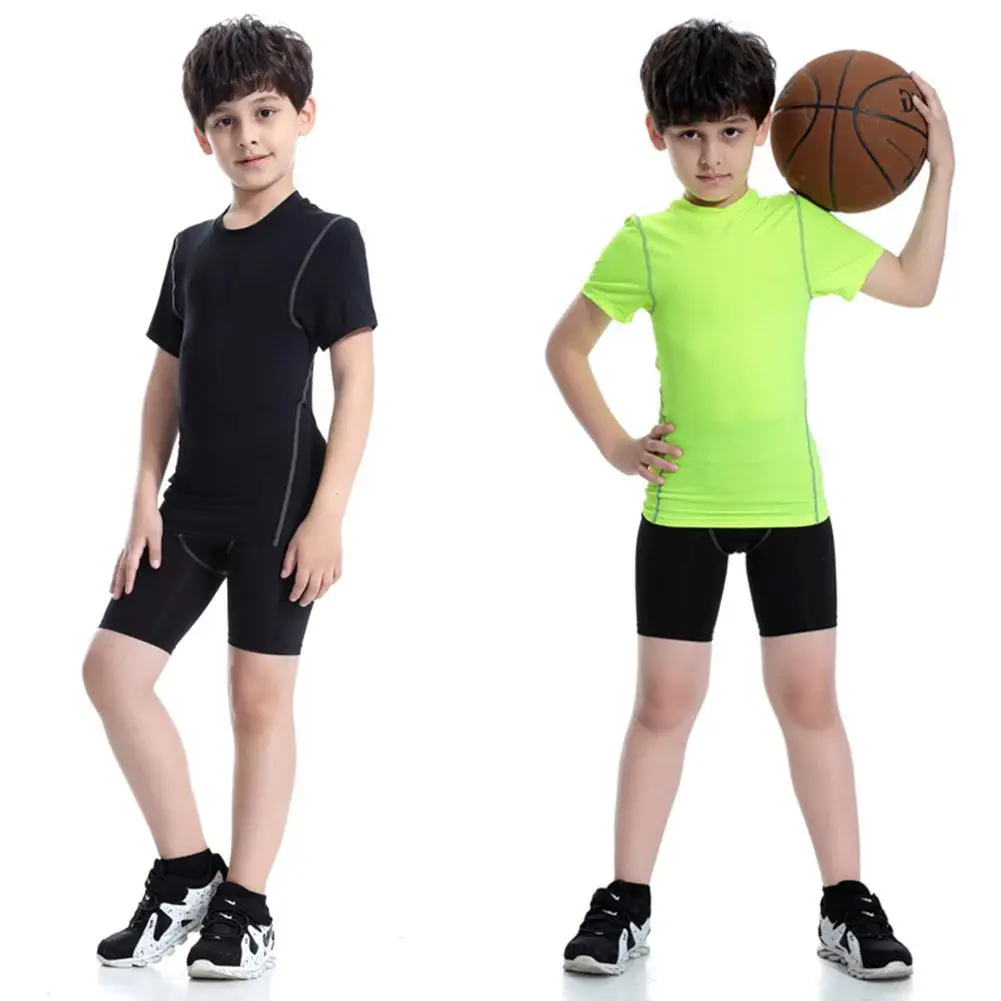 

1pcs Kids Boys Girls Compression Breathable Quick Drying Sports Pants/Short/Tops