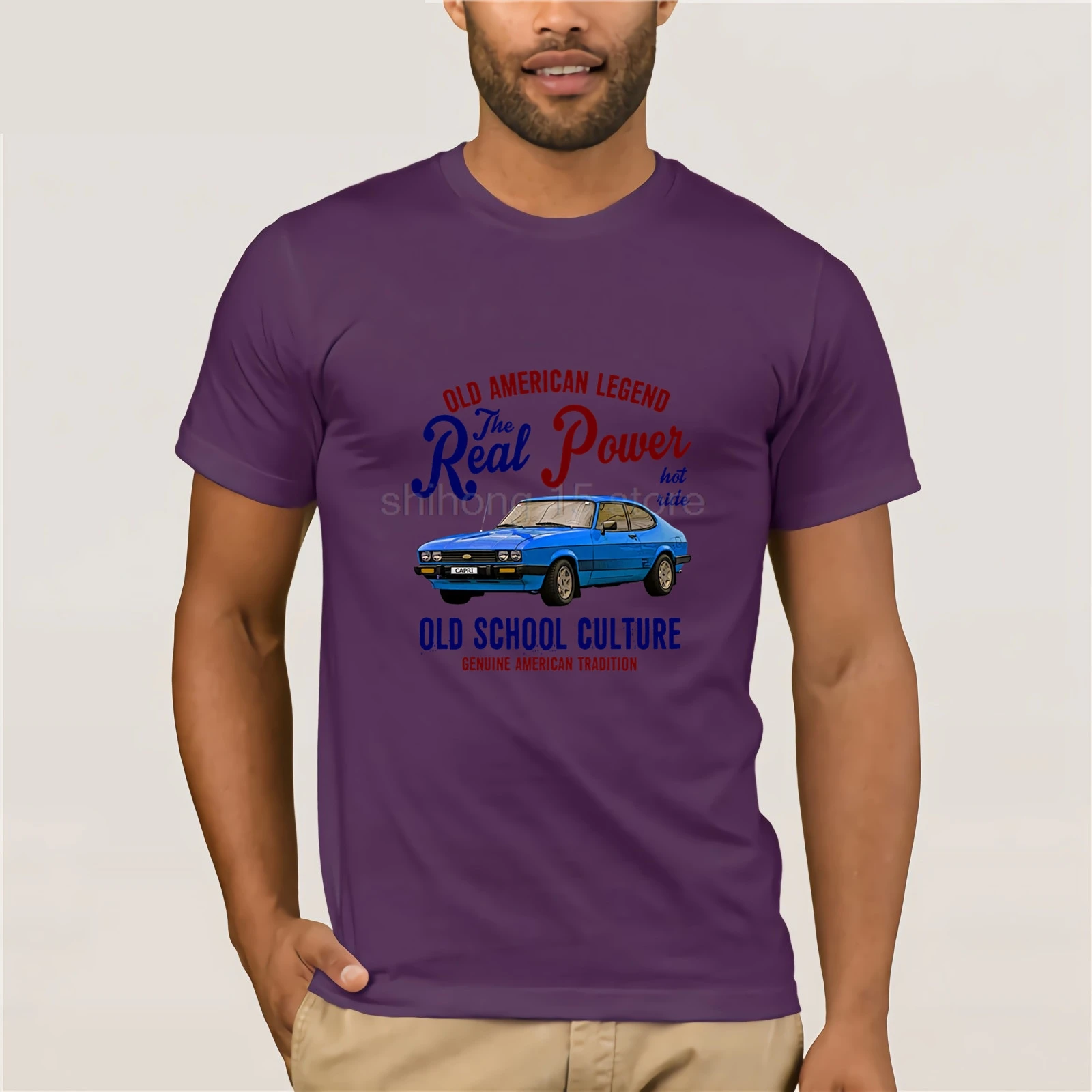 Мужская футболка винтажная американская машина Ford Capri s новинка мужская одежда