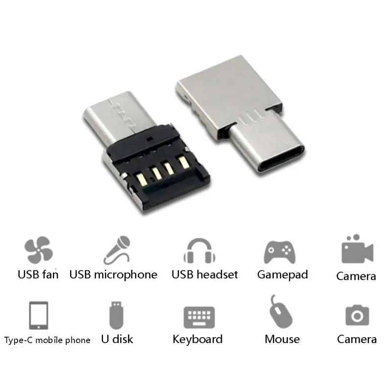 Алюминиевый корпус usb type C к USB 3,0 адаптер OTG функция type-C USB конвертер ForMacBook Pro usb флэш-накопитель