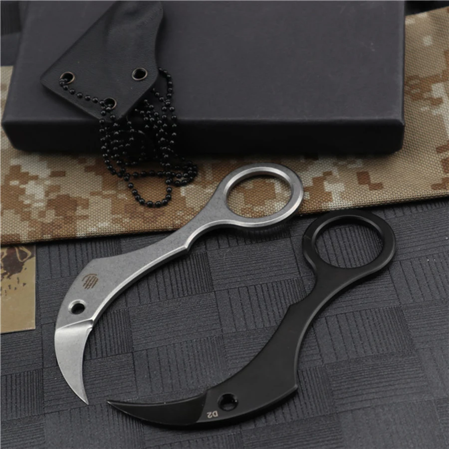 Новейший фиксированный нож Karambit, тактический коготь для шеи, походный Походный нож для самообороны, походный охотничий нож для выживания, инструменты для повседневного использования, набор K