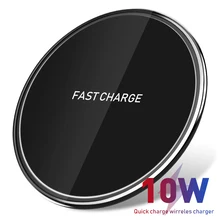 10 Вт Qi Беспроводное зарядное устройство для iPhone X Xs MAX XR 8 plus Быстрая зарядка для samsung S8 S9 Plus Note 9 8 USB зарядное устройство для телефона