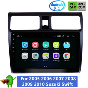 

10.1" 2Din Android 9.1 Car Radio Multimedia Player For Suzuki Swift 2003 2004 2005 2006 2007 2008-2010 Car Stereo Navigation GPS