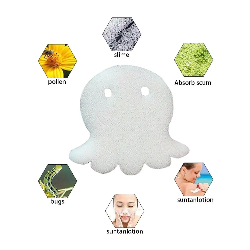 10PCS White Floating Hot Tub Oil Sponge Perfect for Swimming Pool Spa and Absorbing Sponges pool items | Дом и сад