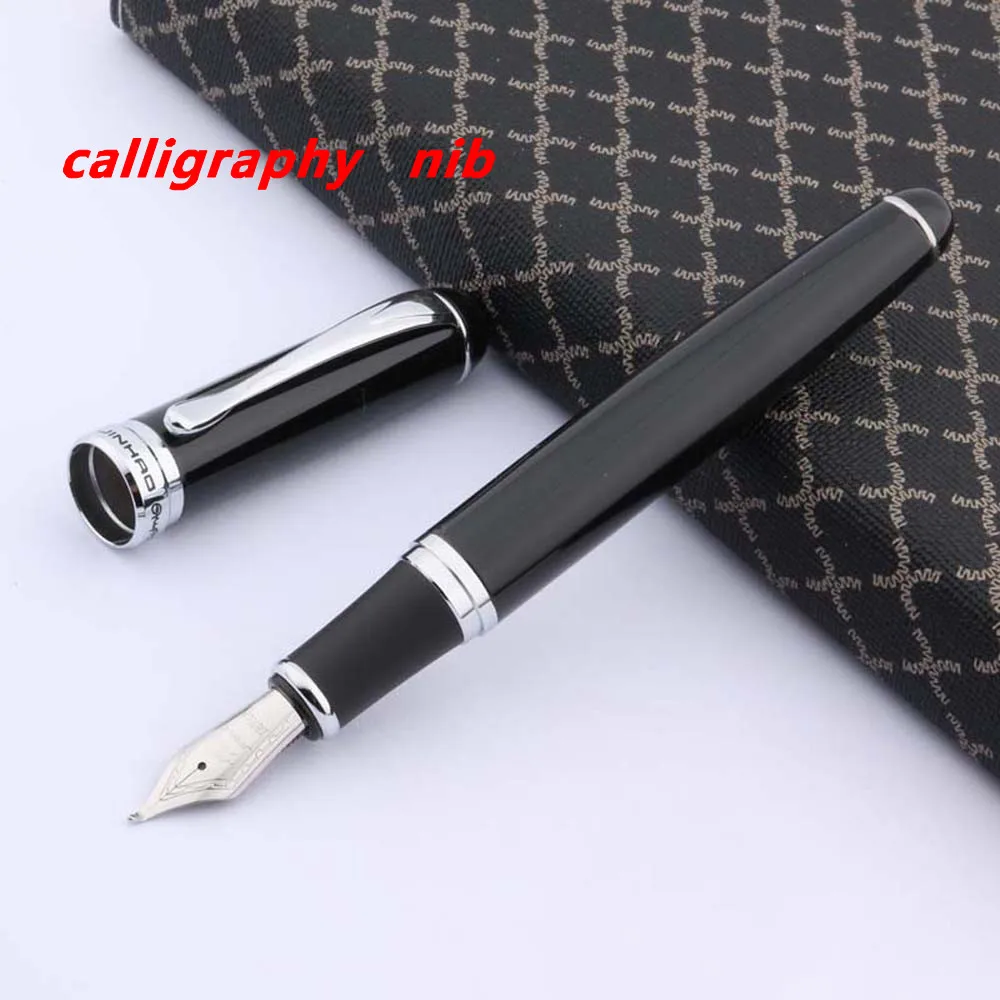 Роскошное Качество Jinhao 750 Черный лакированный с серебряной отделкой