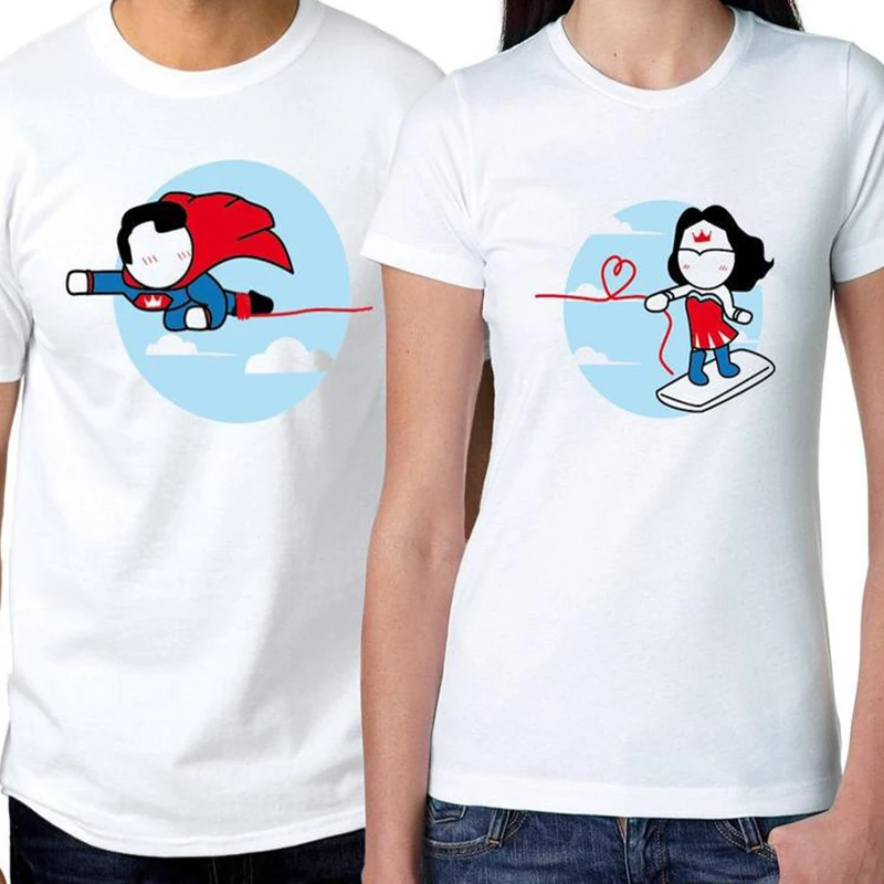 

His and Hers Shirts Gift Boyfriend Gifts Valentine Day Set Couple Vintage T Shirt Girls Plus Size Christmas Plus Size Women