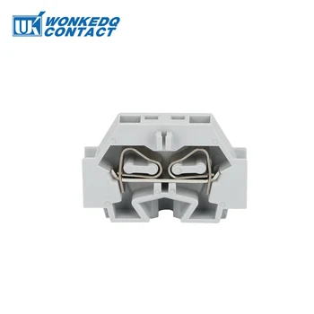 

262-301 Mini Din Rail Crimp Terminal Block Connector DIN Mount Spring Cage Connection 10Pcs