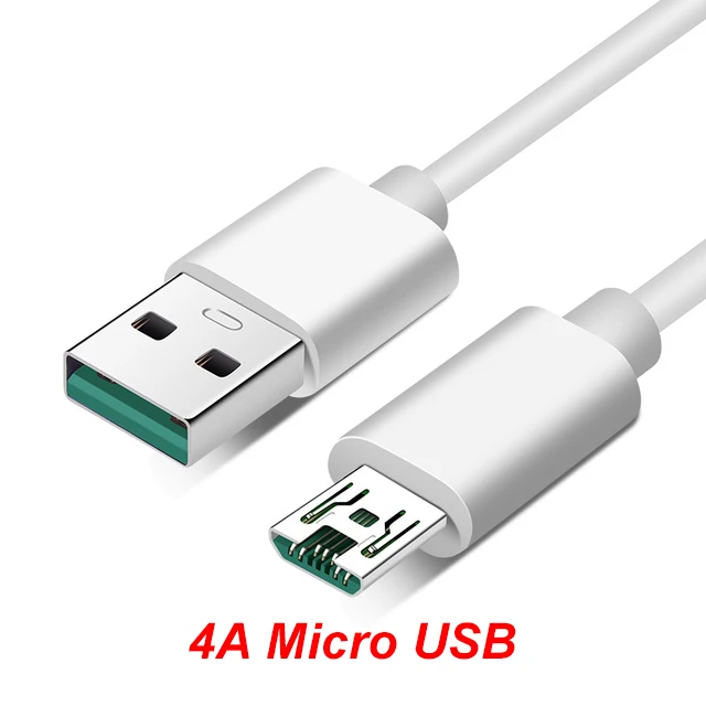 5A USB C Fast Charging Cables Type C Super Flash 4A Micro USB for OPPO VOOC OPPO RX17 Pro Find X2 Pro K3 K5 Reno 2 3 4 Pro ACE 2 best iphone cable Cables