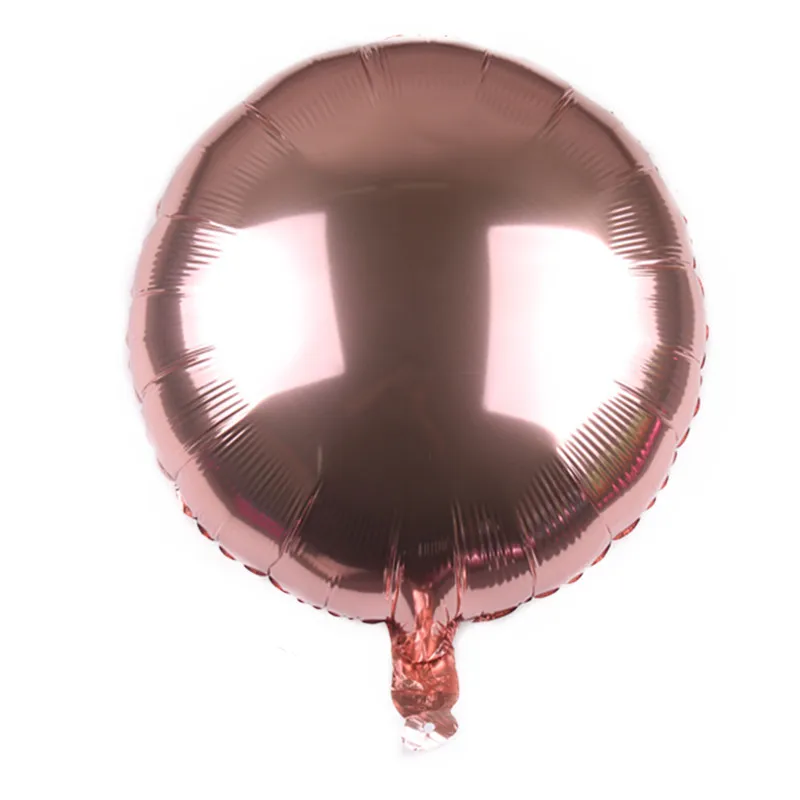 18-Inch Circle Light Board Monochrome Aluminum Film Balloon Solid Color Wedding Party Holiday Decorative Balloon