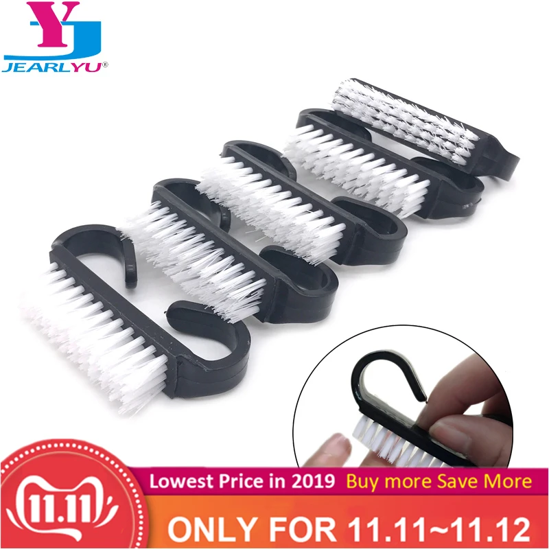 

New 10 Pcs Black Nail Art Care Acrylic Nail Brush Cleaning Dust Remove Pedicure Tools Manicure Professional Nails Brush DIY Kit