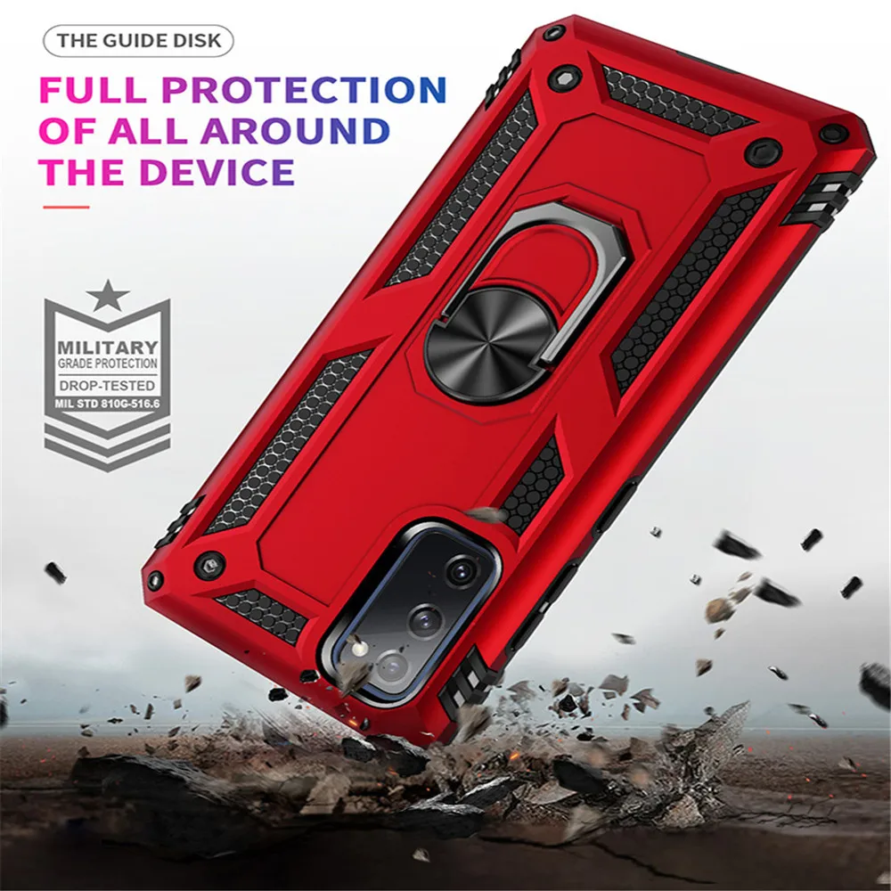 iPhone 8 Case Military Protection with Built-in 360 Rotation Kickstand Support Car Magnetic Holder for iPhone 6 6s 7 8 Blue 