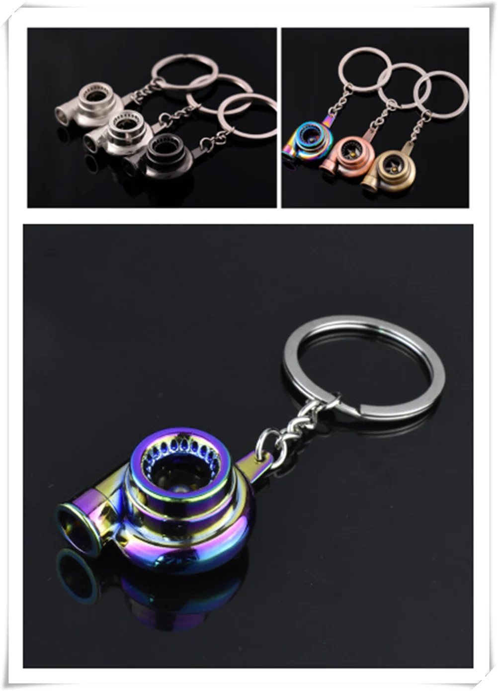 Car tuning accessories turbocharger metal keychain personality pendant for Nissan TEANA QASHQAI BLUEBIRD SUNNY TIIDA PALADIN