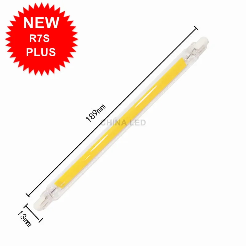 Новая светодиодная лампа R7S COB 78 мм 118 189 AC210V 220 в 230 240 В заменяемая галогенная J78 J118
