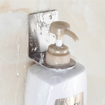 

Stainless Steel Bathroom Storage Rack Punch Free Shower Gel Holder Shampoo Rack Creative Strong Hooks Bathroom Accessories
