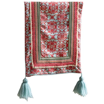 

Jacquard Home For Dining Room Polyester With Tassels Kitchen Modern Desk Decoration Wedding Reception Table Runners Party