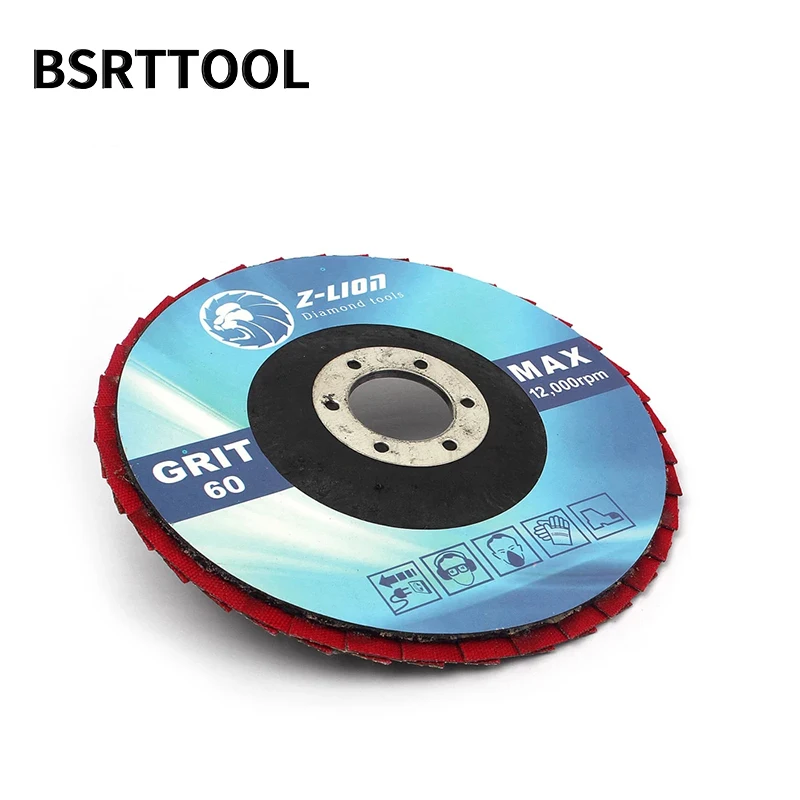 BSRTTOOL 4/5 inch Diamond Grinding Wheels Electroplated Flap Disc Marble Concrete Abrasive Pads For Angle Grinder Sanding 1Pc