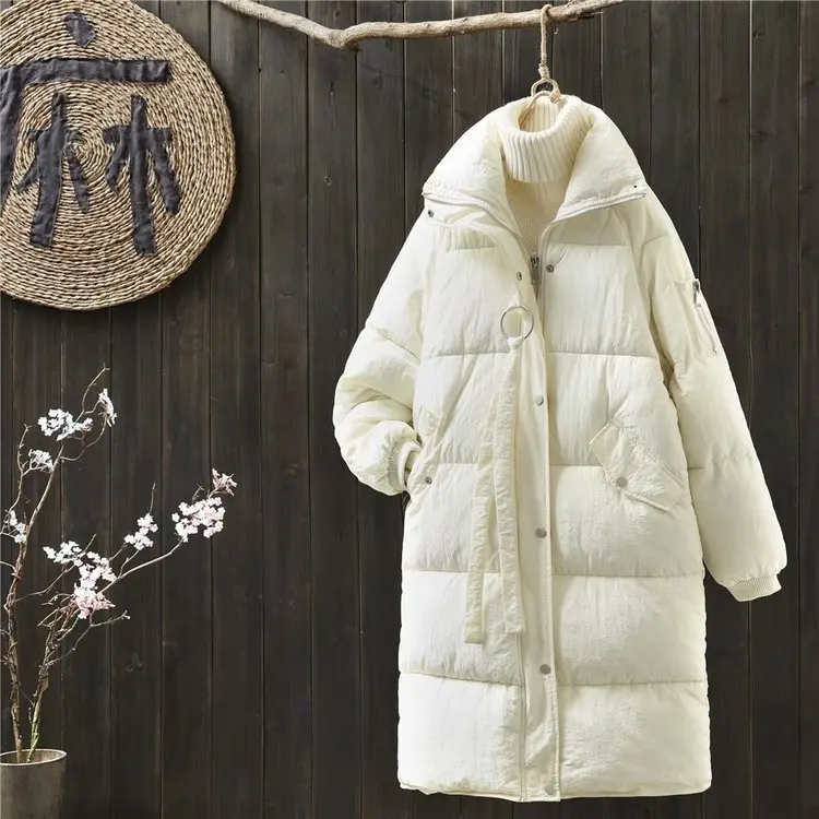

Down Jacket Cotton-padded Clothes Women's Korean-style New Style Cotton-padded Clothes Mid-length over-the-Knee Winter Thick Stu