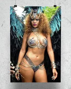 

R0052 Rihanna (2) Star Sexy Beautiful Girl Model Wall Sticker Silk Poster Art Home Decoration