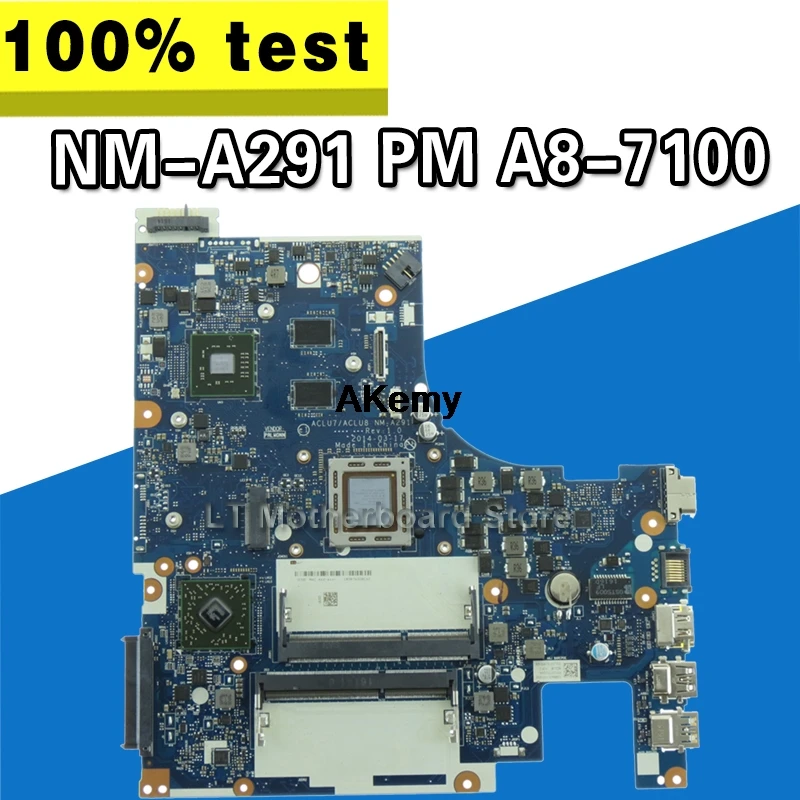 Z50-75 материнская плата для lenovo Z50-75 G50-75M G50-75 материнская плата ACLU7/ACLU8 NM-A291 Rev1.0 с A8-7100 Процессор Тесты