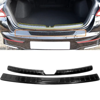 

For Kia K5 Optima 2020 2021 Stainless Steel Rear Bumper Protector Sill Trunk Rear guard Tread Plate Trim Car Styling 2pcs