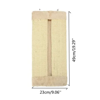

Cat Scratches Board 49X23cm Pet Kitten Wall Corner Scratching Mat Post Tree Sofa Protection Sisal Hemp Kitty Toys Plush Pet