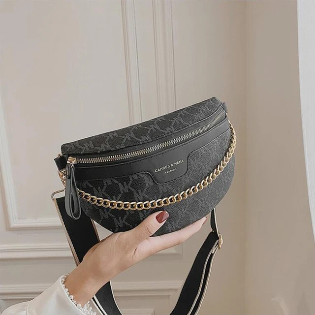 Waist Bags for Women Luxury Designer Brand Handbag Female Shopper Shoulder Purse Belt Banana Wallet Fanny Pack 2022 New Trend Black 3