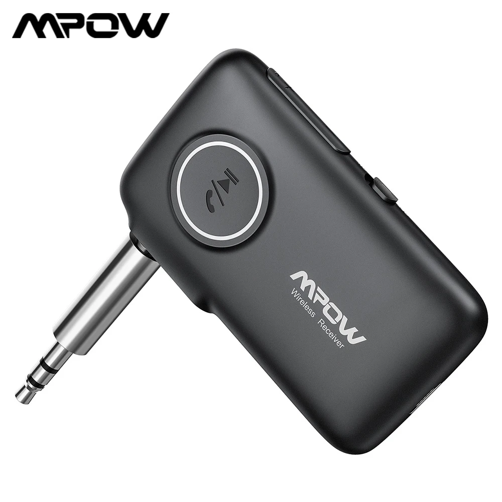 Mpow обновленный V5.0 Bluetooth приемник автомобильный адаптер с временем