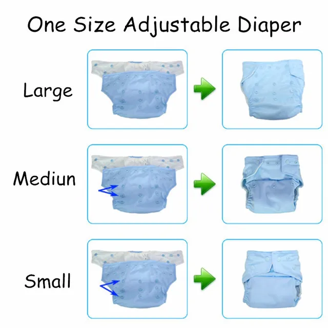 [simfamily]Diaper Set Reusable Waterproof Diaper Baby Bamboo Charcoal Diaper One Size Pocket Baby Nappies With Insert Wholesale 6