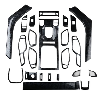 

Black Imitation Wood Steering Wheel Gear Doors Handle Instrument Decorated Frame For Rang Rover Evoque 2015 16 17 18 CAA159A