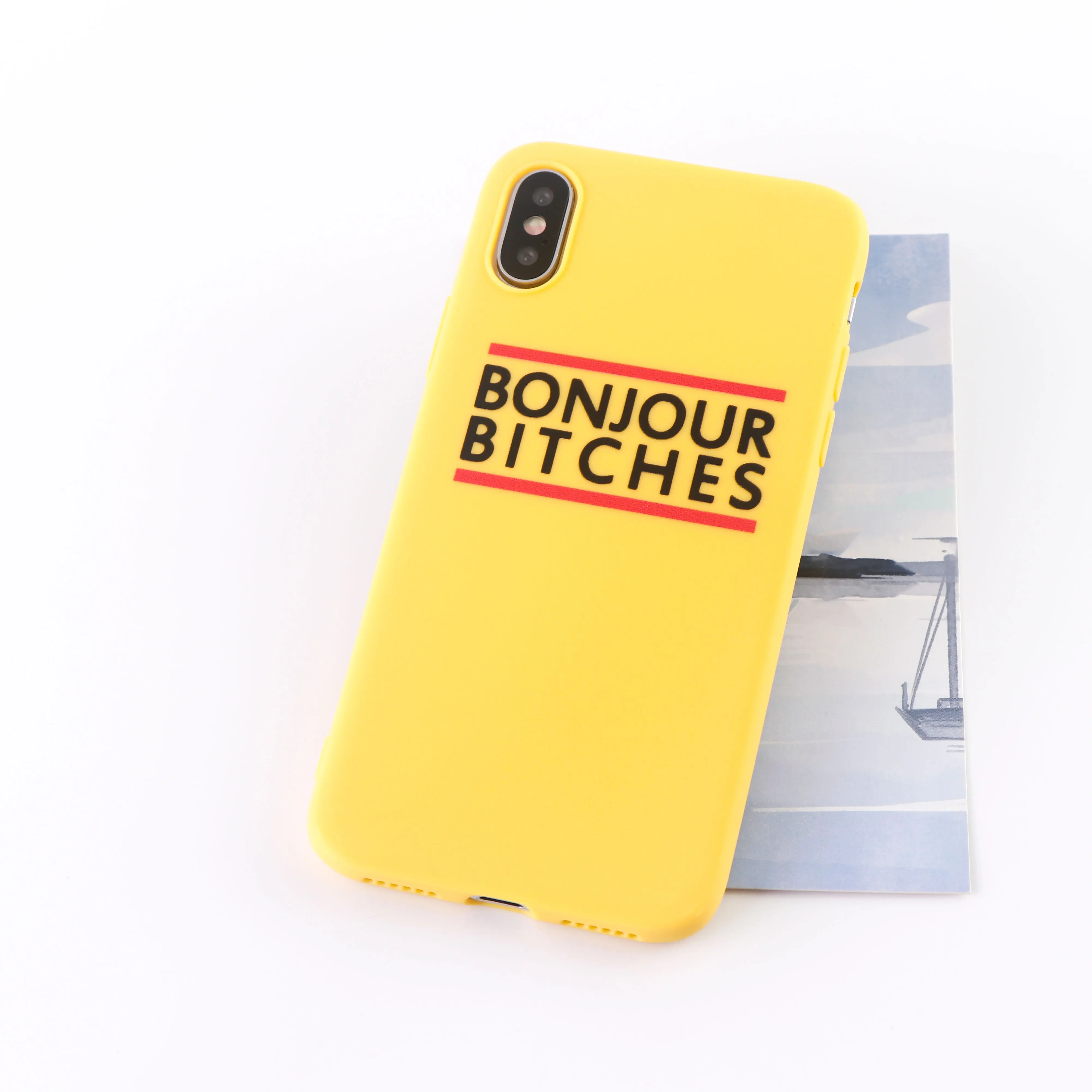 8633-Yellow No Bad Vibes чехол для телефона для iPhone X XS XR Max 8 7 6 S plus 11 Pro MAX чехол s Мягкий силиконовый чехол для мобильных телефонов - Цвет: 8633-Yellow