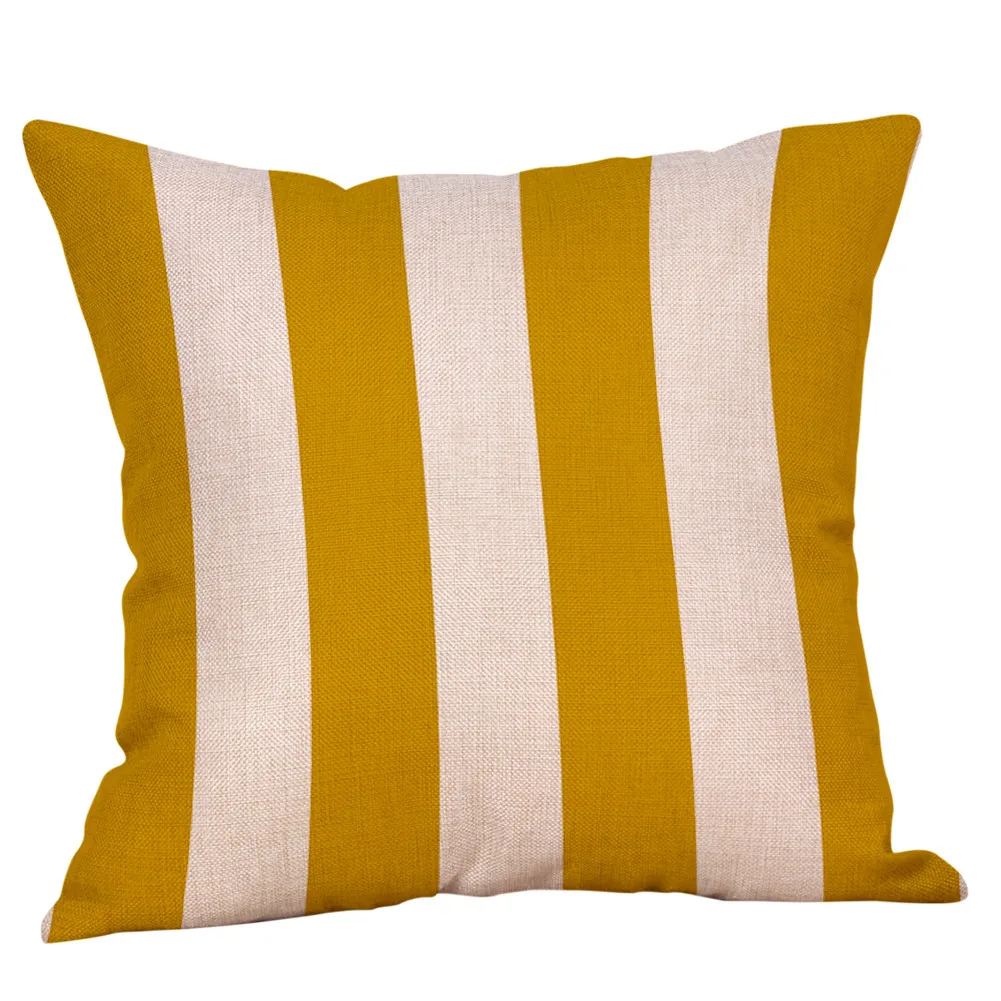 Gajjar Чехлы для подушек 45x45 см Желтые геометрические наволочки Чехлы для диванов льняные хлопковые квадратные Чехлы для подушек для домашнего декора