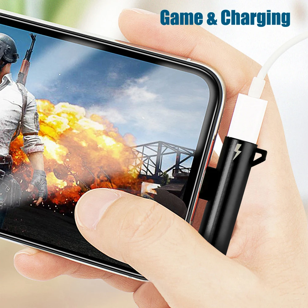 Для Lightning/3 5 мм аудио адаптер AUX зарядный преобразователь для наушников iPhone X XS Max 8